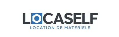 Logo “LOCASELF Location de matériel”